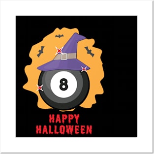 Happy Billiard Halloween - Funny Posters and Art